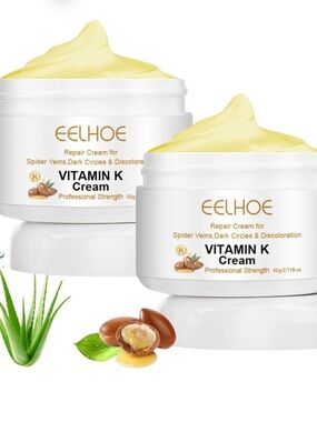 Vitamin K Cream Yellow Repair Cream  Dark Circles & Spider Veins Vericose Veins